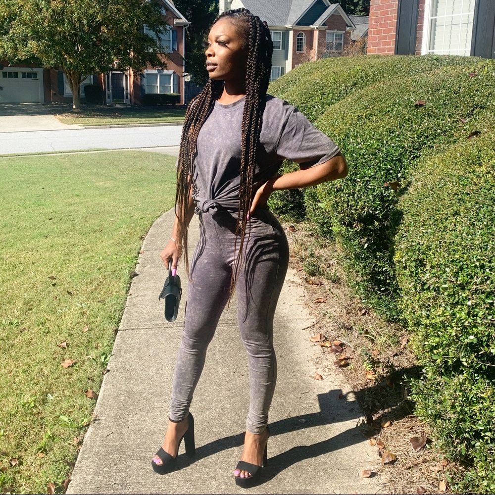 Faded Pants Set